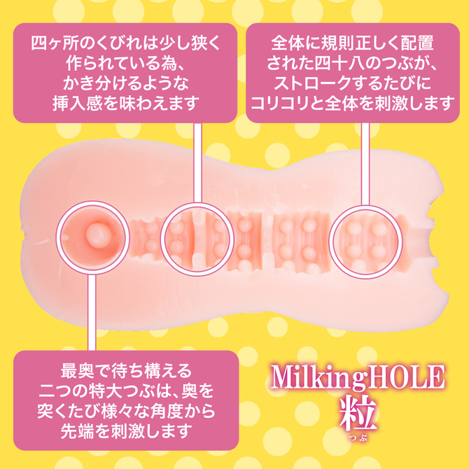 ミルキングホール Milking HOLE 粒[つぶ] ◇ 商品説明画像3