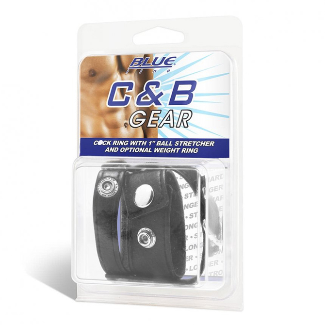 Blue Line C●ck Ring With 1’’Ball Stretcher And Optional Weight Ring コックリング&ウェイトリング付きボールストレッチャー(2.5cm)     SKIT-077 商品説明画像1