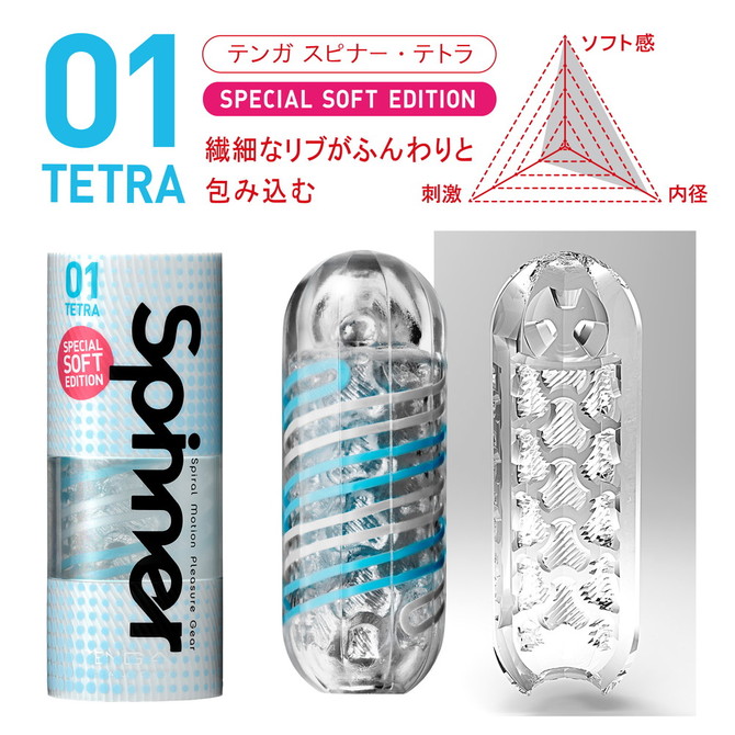 TENGA SPINNER 01TETRA SPECIAL SOFT EDITION  (テンガ スピナー テトラ スペシャルソフトエディション)　SPN-001S 商品説明画像3