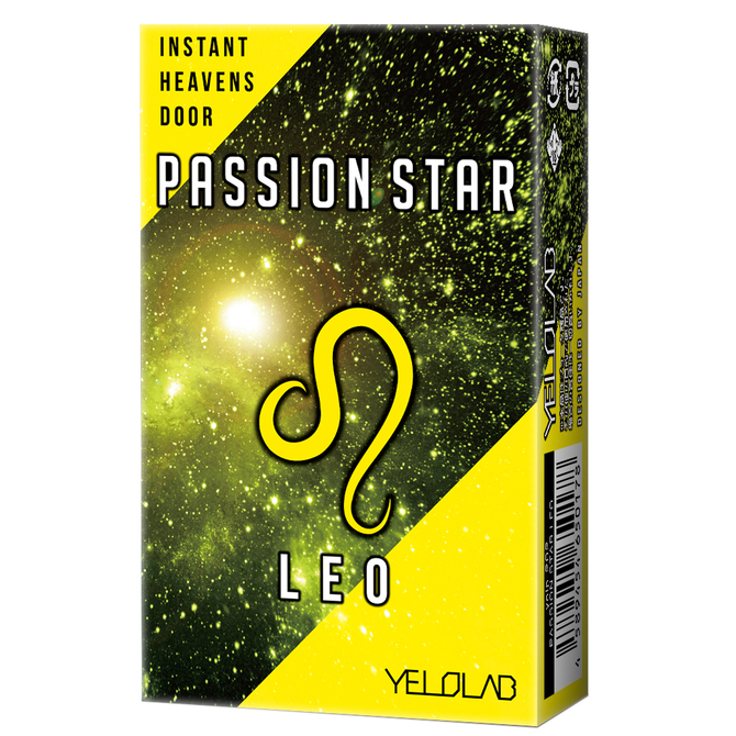 YELOLAB PASSION STAR LEO Yellow【スペースオナポッド やさしい刺激 4連WALL 携帯用に便利なシガレットボックス デンマカバー おもちゃカバー ローション付き】 商品説明画像1