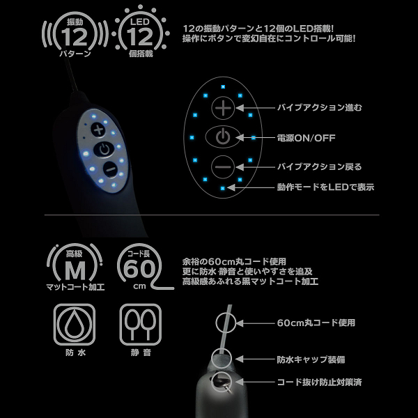 【販売終了・アダルトグッズ、大人のおもちゃアーカイブ】G-Mode ROTOR Nano BlackEdition 商品説明画像5