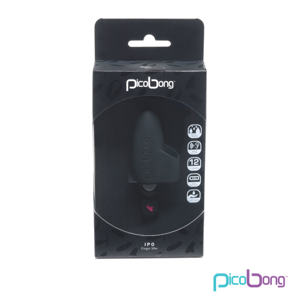 【販売終了・アダルトグッズ、大人のおもちゃアーカイブ】Pico Bong IPO Finger Vibe Black(イポ フィンガーバイブ ブラック)　 商品説明画像2