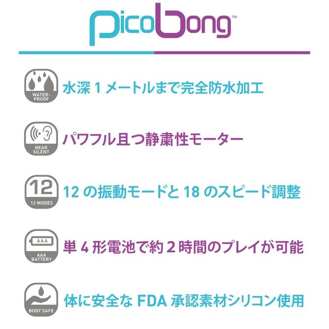 【販売終了・アダルトグッズ、大人のおもちゃアーカイブ】Pico Bong IPO Finger Vibe Purple (イポ フィンガーバイブ パープル)　◇ 商品説明画像3