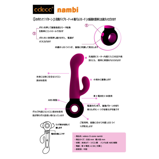 【値下げ！】odeco　O-zone Nambi 商品説明画像4