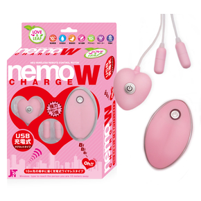 ～Love&Leaf～ nemo W ネオ充電式リモコンツインローター ピンク