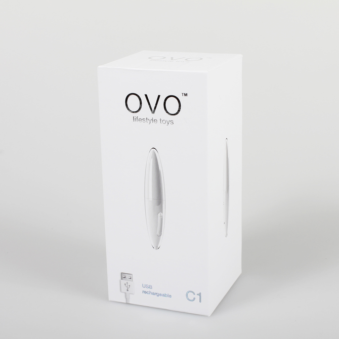 OVO C1 RECHARGEABLE MINI VIBE WHITE OVO-108 商品説明画像1