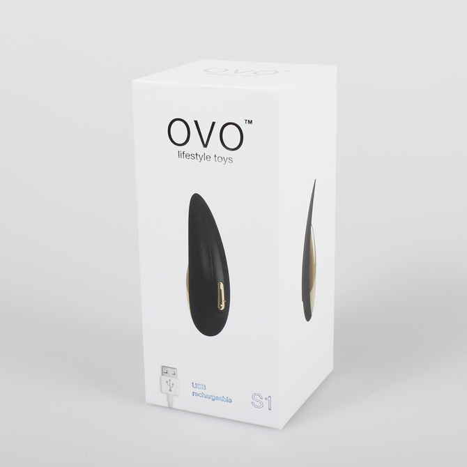 OVO S1 RECHARGEABLE LAY ON BLACK/GOLD OVO-128 商品説明画像1