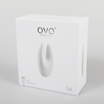 OVO S4 RECHARGEABLE LAY ON WHITE OVO-135 