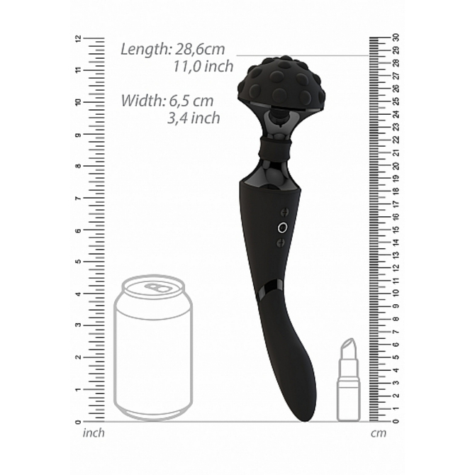 Shiatsu【シアツ】　Bendable　Massager　Wand　Black     SKIT-112 商品説明画像4