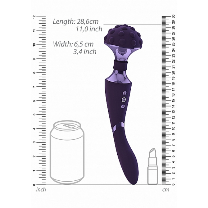 Shiatsu【シアツ】　Bendable　Massager　Wand　Purple     SKIT-113 商品説明画像4