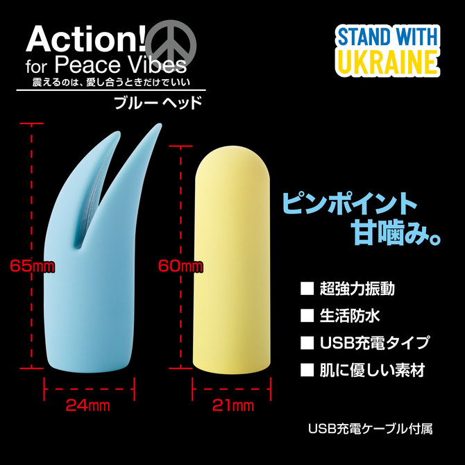 【在庫限定セール!!】Action! for Peace Vibes　ブルーヘッド 商品説明画像3