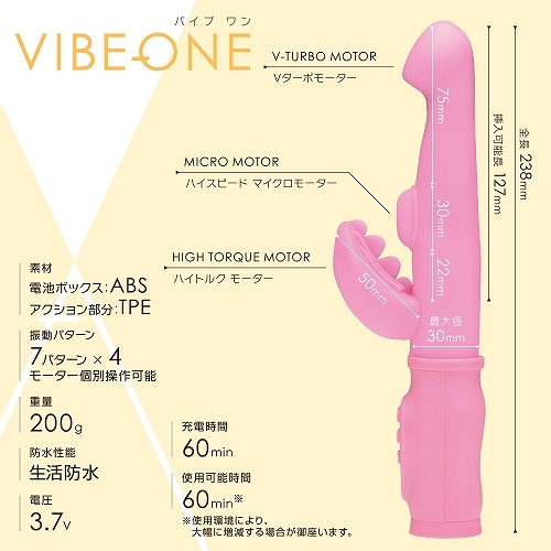 VIBE-ONE(バイブワン)ピンク 商品説明画像2