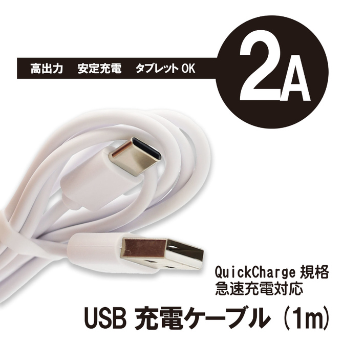 USB充電ケーブル (1m / 2A) 商品説明画像2