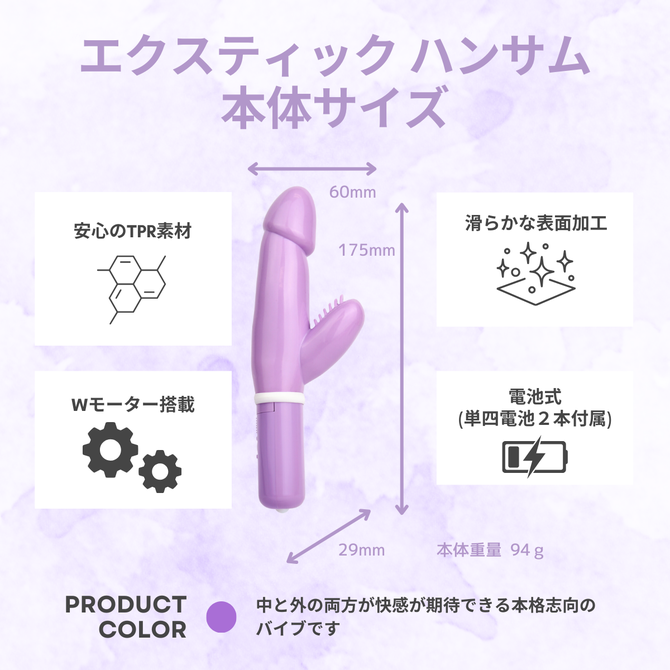 エクスティック ハンサム パープル/ Ecstick HANDSOME Purple 商品説明画像6