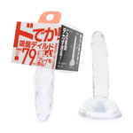 ドでか吸盤ディルド クリア Sサイズ